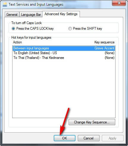 วิธีตั้งค่าการเปลี่ยนภาษาไทยใน windows 7